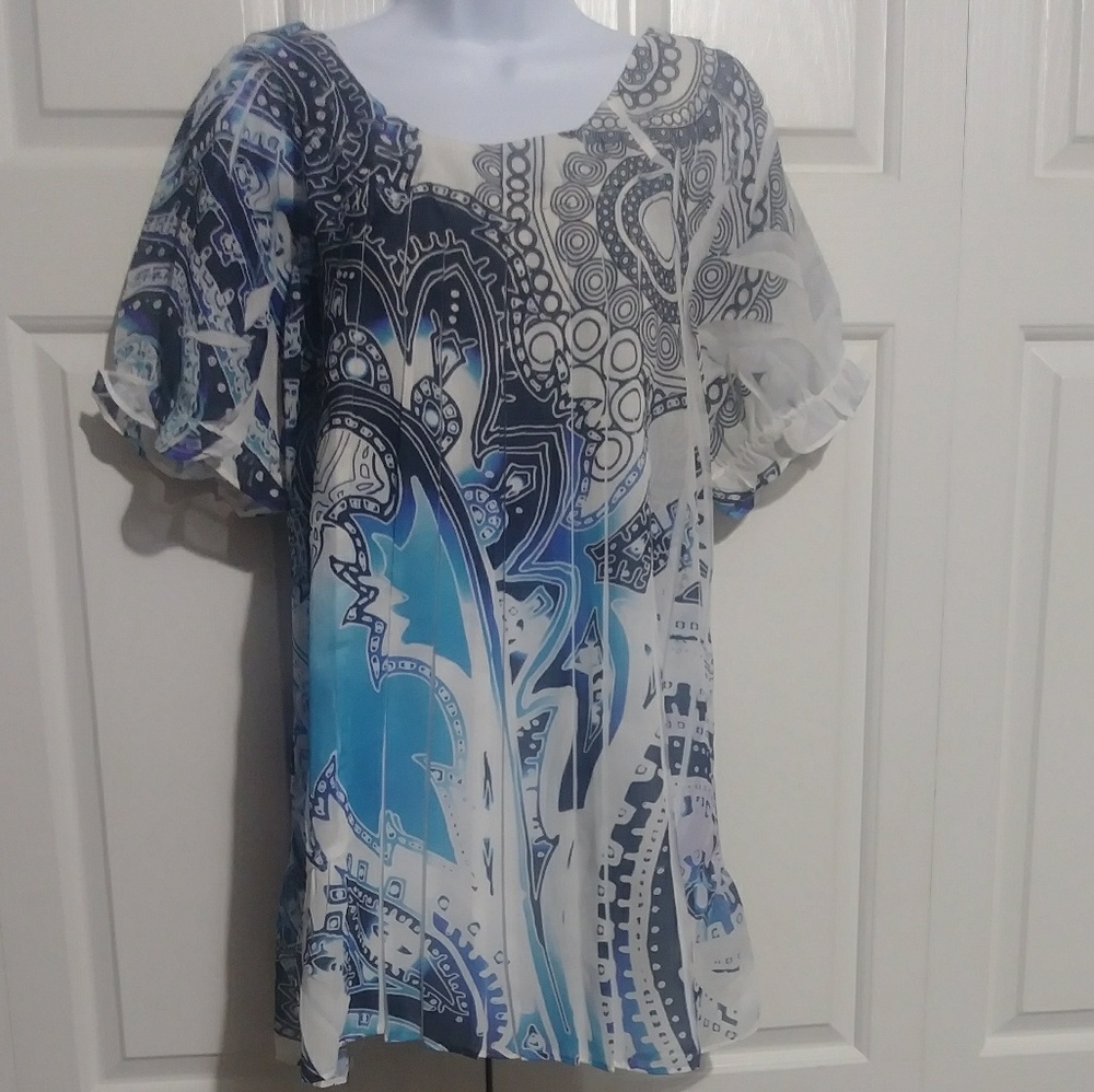 🎯 CDW Short Sleeve Printed Tunic